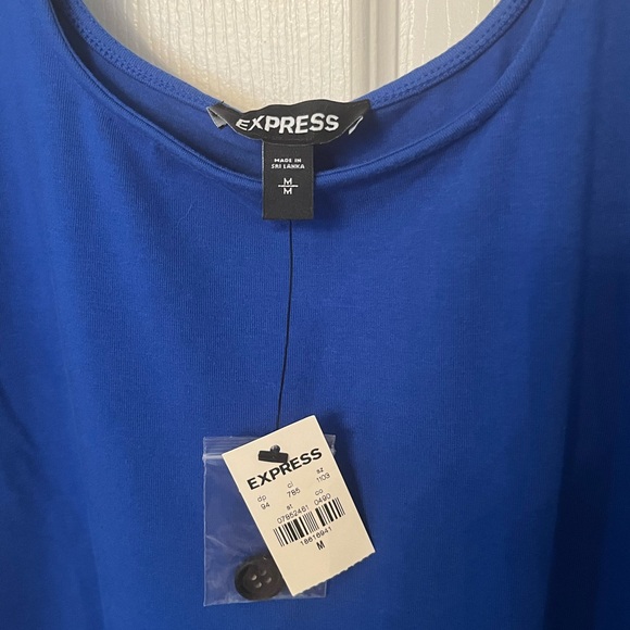 Express Asymmetrical Button Up Bodycon Midi Dress - Picture 5 of 5